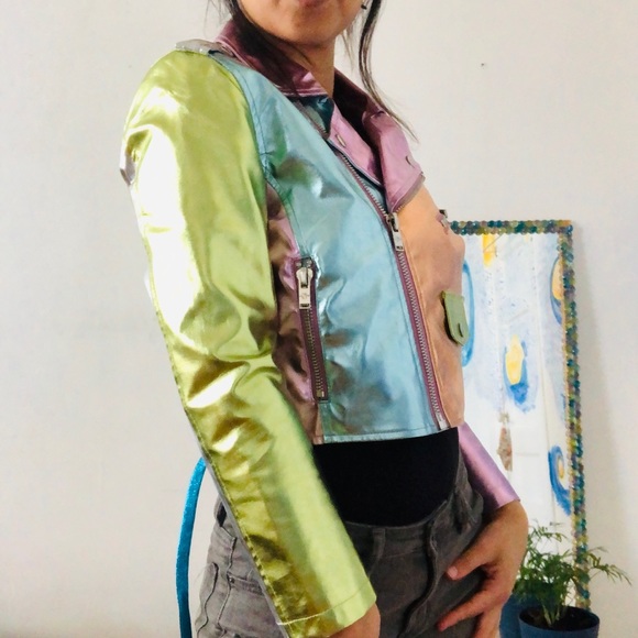 Metallic Moto Jacket - Picture 10 of 10